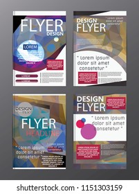 Polygon Modern Brochure Layout design template.Flyer Leaflet cover Presentation 