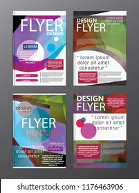 Polygon Modern Brochure Layout design template.Flyer Leaflet cover Presentation 