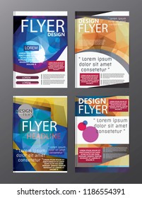 Polygon Modern Brochure Layout design template.Flyer Leaflet cover Presentation 