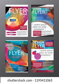 Polygon Modern Brochure Layout design template.Flyer Leaflet cover Presentation 