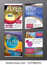 Polygon Modern Brochure Layout design template.Flyer Leaflet cover Presentation 