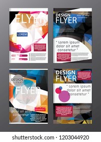 Polygon Modern Brochure Layout design template.Flyer Leaflet cover Presentation 