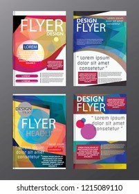 Polygon Modern Brochure Layout design template.Flyer Leaflet cover Presentation 