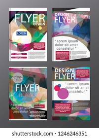 Polygon Modern Brochure Layout design template.Flyer Leaflet cover Presentation 