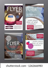 Polygon Modern Brochure Layout design template.Flyer Leaflet cover Presentation 