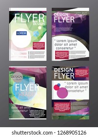 Polygon Modern Brochure Layout design template.Flyer Leaflet cover Presentation 