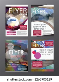 Polygon Modern Brochure Layout design template.Flyer Leaflet cover Presentation 