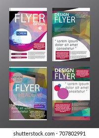 Polygon Modern Brochure Layout design template.Flyer Leaflet cover Presentation 