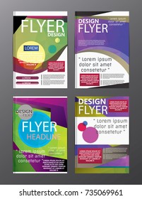Polygon Modern Brochure Layout design template.Flyer Leaflet cover Presentation 