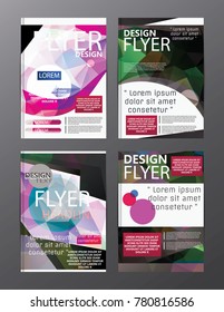 Polygon Modern Brochure Layout design template.Flyer Leaflet cover Presentation 