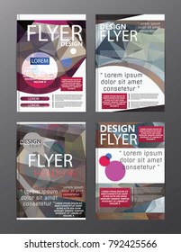 Polygon Modern Brochure Layout design template.Flyer Leaflet cover Presentation 