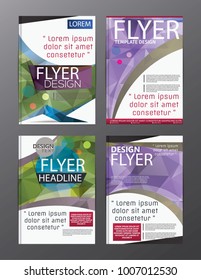 Polygon Modern Brochure Vector CMYK Modern A4