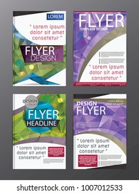 Polygon Modern Brochure Vector CMYK Modern A4