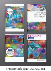 Polygon Modern Brochure Vector CMYK Modern A4
