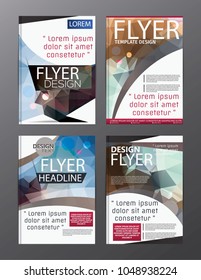 Polygon Modern Brochure Vector CMYK Modern A4