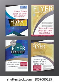 Polygon Modern Brochure Vector CMYK Modern A4