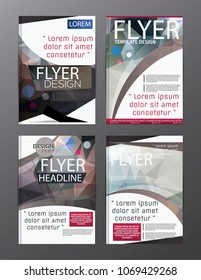 Polygon Modern Brochure Vector CMYK Modern A4