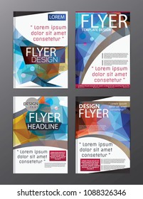 Polygon Modern Brochure Vector CMYK Modern A4