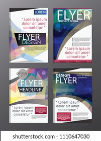 Polygon Modern Brochure Vector CMYK Modern A4