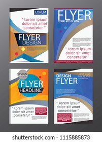 Polygon Modern Brochure Vector CMYK Modern A4