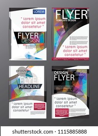 Polygon Modern Brochure Vector CMYK Modern A4