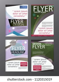 Polygon Modern Brochure Vector CMYK Modern A4