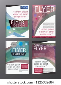 Polygon Modern Brochure Vector CMYK Modern A4