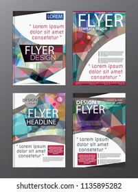 Polygon Modern Brochure Vector CMYK Modern A4