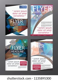 Polygon Modern Brochure Vector CMYK Modern A4