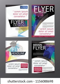 Polygon Modern Brochure Vector CMYK Modern A4