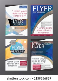 Polygon Modern Brochure Vector CMYK Modern A4