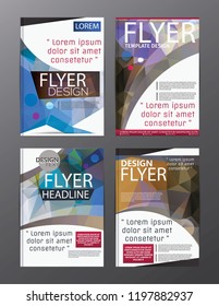Polygon Modern Brochure Vector CMYK Modern A4