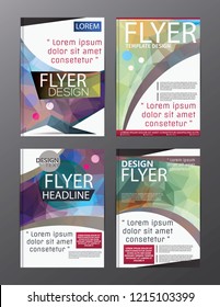 Polygon Modern Brochure Vector CMYK Modern A4