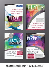 Polygon Modern Brochure Vector CMYK Modern A4