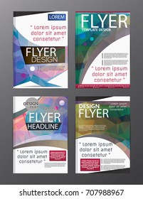 Polygon Modern Brochure Vector CMYK Modern A4