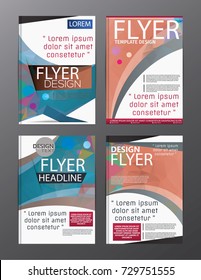 Polygon Modern Brochure Vector CMYK Modern A4