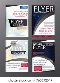 Polygon Modern Brochure Vector CMYK Modern A4