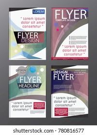 Polygon Modern Brochure Vector CMYK Modern A4