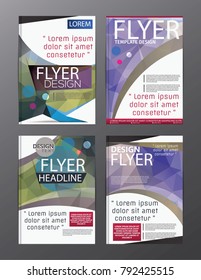 Polygon Modern Brochure Vector CMYK Modern A4