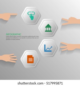 polygon modern vector for infographic business