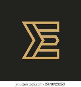 Diseño de Plantilla de logotipo de alfabeto monolino polígono