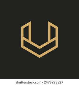 Diseño de Plantilla de logotipo de alfabeto monolino polígono