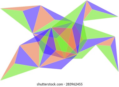 Polygon mosaic background.Vector illustration