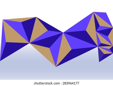 Polygon mosaic background.Vector illustration 