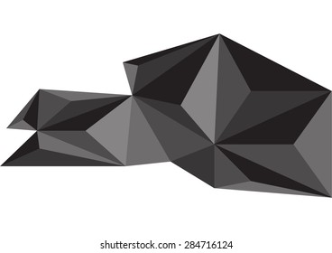 Polygon mosaic background.Vector illustration