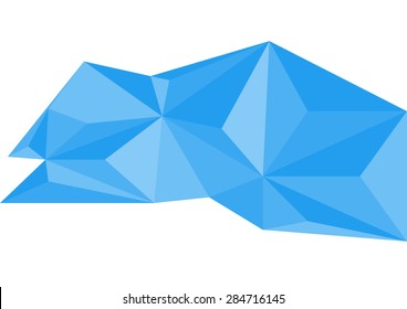 Polygon mosaic background.Vector illustration