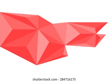 Polygon mosaic background.Vector illustration
