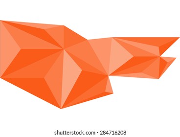 Polygon mosaic background.Vector illustration