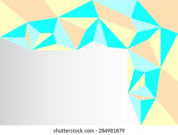 Polygon mosaic background.Vector illustration