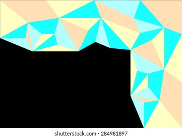 Polygon mosaic background.Vector illustration